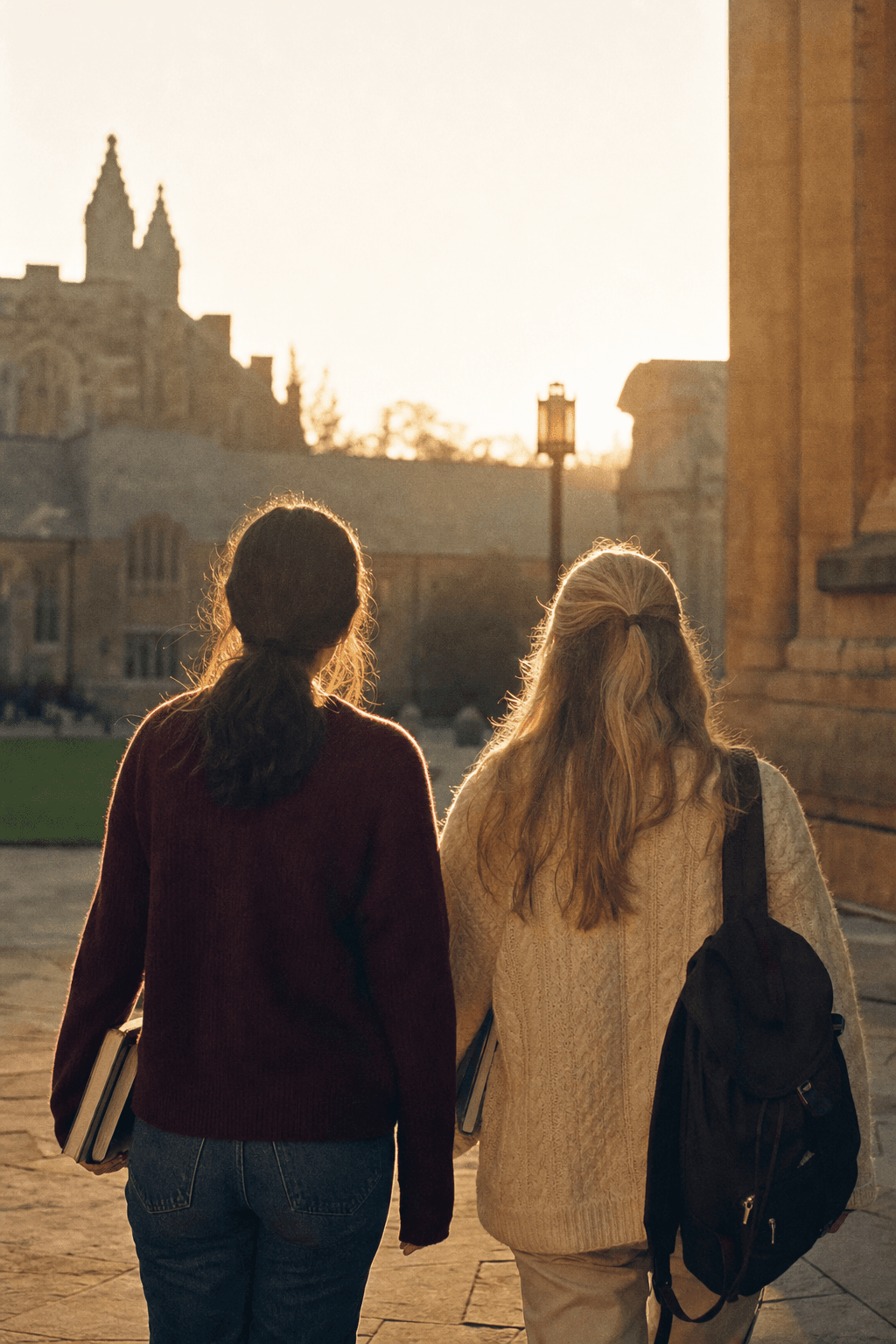Students walking together